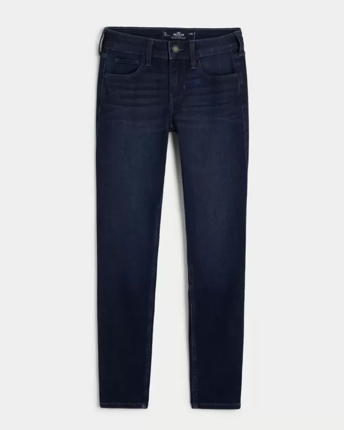 Dunkel verwaschene Low-Rise-Super-Skinny-Jeans Dunkel verwaschene Low-Rise-Super-Skinny-Jeans