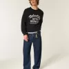 Dunkel verwaschene Skater-Baggy-Jeans Dunkel verwaschene Skater-Baggy-Jeans