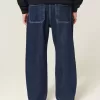 Dunkel verwaschene Skater-Baggy-Jeans Dunkel verwaschene Skater-Baggy-Jeans