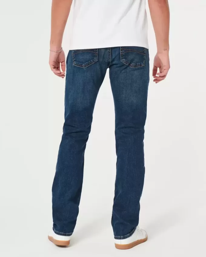 Dunkel verwaschene Slim Straight Jeans Dunkel verwaschene Slim Straight Jeans