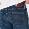 Dunkel verwaschene Slim Straight Jeans Dunkel verwaschene Slim Straight Jeans