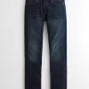 Dunkel verwaschene Slim Straight Jeans Dunkel verwaschene Slim Straight Jeans