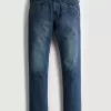 Dunkel verwaschene Slim Straight Jeans Dunkel verwaschene Slim Straight Jeans