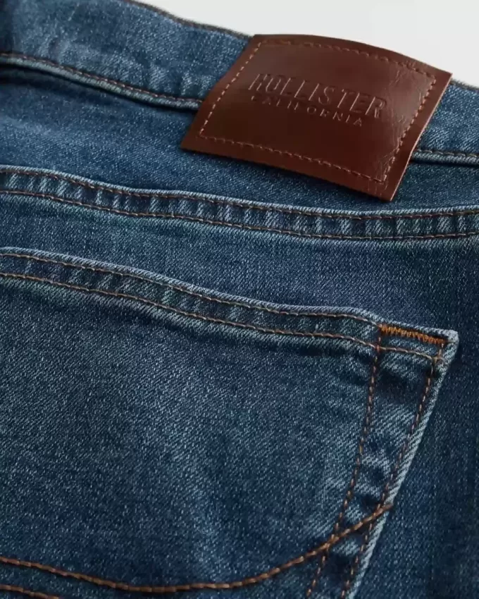 Dunkel verwaschene Slim Straight Jeans Dunkel verwaschene Slim Straight Jeans