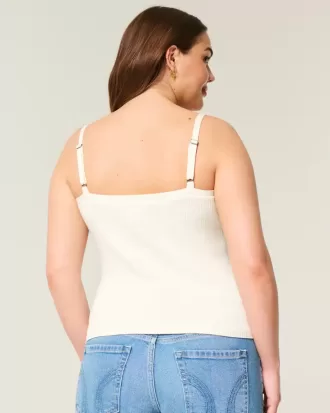 Durchgeknöpftes Pullover-Tanktop