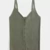 Durchgeknöpftes Pullover-Tanktop Durchgeknöpftes Pullover-Tanktop