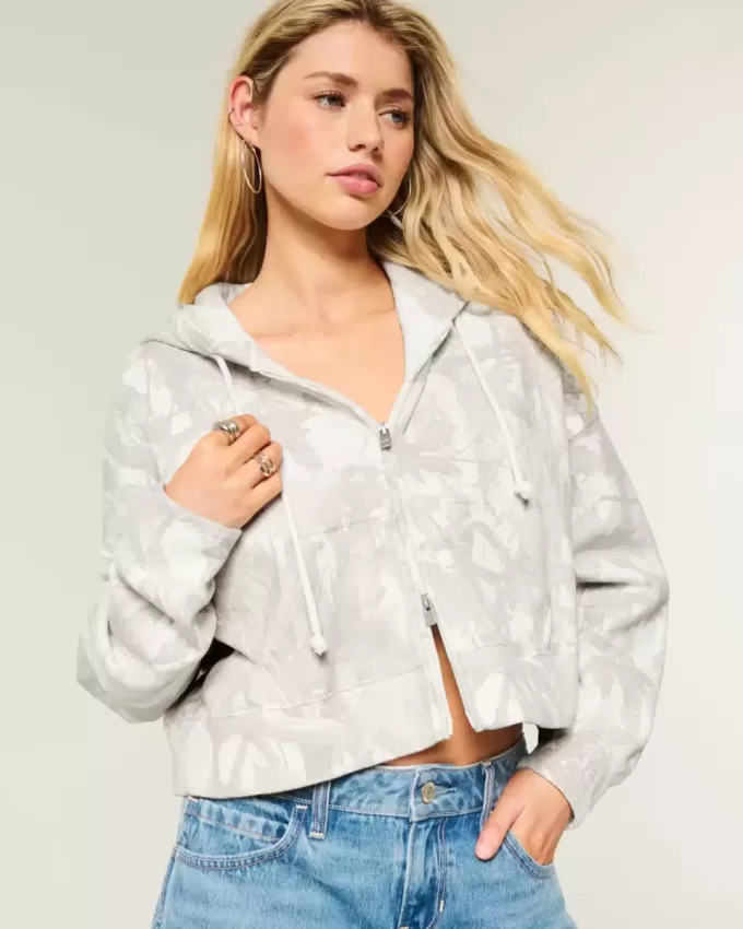Easy Camo Kapuzenjacke mit Reißverschluss Easy Camo Kapuzenjacke mit Reißverschluss