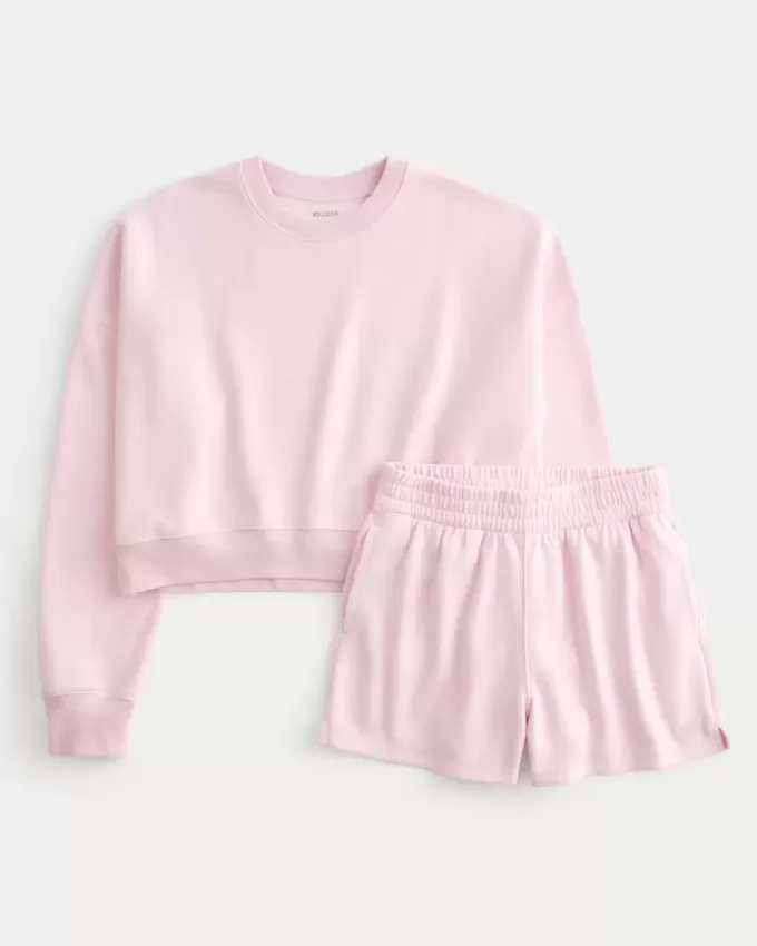 Easy Crew Sweatshirt & Fleece Shorts Bundle