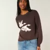 Easy Flying Birds Rundhalspullover mit Grafik Easy Flying Birds Rundhalspullover mit Grafik