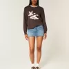 Easy Flying Birds Rundhalspullover mit Grafik Easy Flying Birds Rundhalspullover mit Grafik