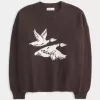 Easy Flying Birds Rundhalspullover mit Grafik Easy Flying Birds Rundhalspullover mit Grafik