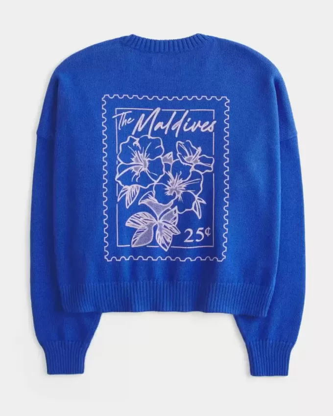 Easy Maldives Graphic Crew Sweater Easy Maldives Graphic Crew Sweater