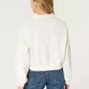 Easy Mini-Sweatshirt mit halbem Reißverschluss