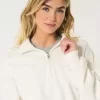Easy Mini-Sweatshirt mit halbem Reißverschluss