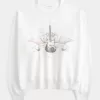Easy New York – Sweatshirt mit Rundhalsausschnitt und Grafik und Gitarrennieten