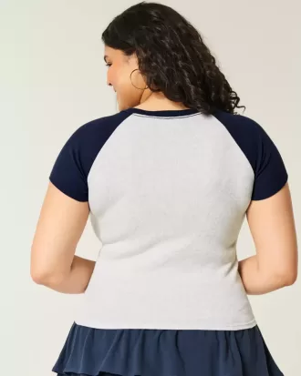 Easy Notch-Neck Sweet ’n Sporty Graphic Baby T-Shirt