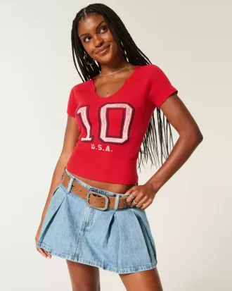 Easy Notch-Neck USA Graphic Baby T-Shirt