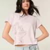 Easy Ribbon T-Shirt mit Blumengrafik und Bindeband am Rücken Easy Ribbon T-Shirt mit Blumengrafik und Bindeband am Rücken