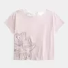 Easy Ribbon T-Shirt mit Blumengrafik und Bindeband am Rücken Easy Ribbon T-Shirt mit Blumengrafik und Bindeband am Rücken