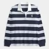 Easy Rugby-Poloshirt mit Teddybär-Grafik Easy Rugby-Poloshirt mit Teddybär-Grafik