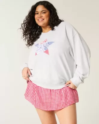 Easy Star Graphic Rundhals-Sweatshirt