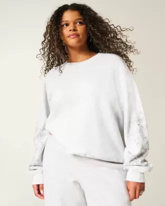 Easy Sweatshirt mit Rundhalsausschnitt und Grafik