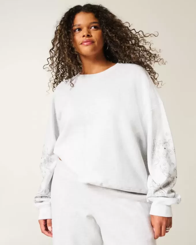 Easy Sweatshirt mit Rundhalsausschnitt und Grafik Easy Sweatshirt mit Rundhalsausschnitt und Grafik