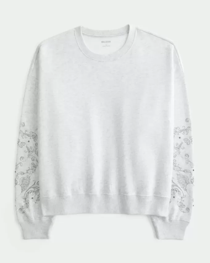 Easy Sweatshirt mit Rundhalsausschnitt und Grafik Easy Sweatshirt mit Rundhalsausschnitt und Grafik