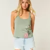 Easy Trend Drop Tanktop mit tropischer Vogelgrafik