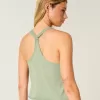 Easy Trend Drop Tanktop mit tropischer Vogelgrafik