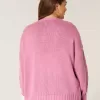 Einfacher Cardigan mit Spitzenärmeln und ohne Verschluss Einfacher Cardigan mit Spitzenärmeln und ohne Verschluss