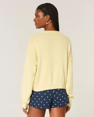 Einfacher Honolulu Graphic Crew Sweater