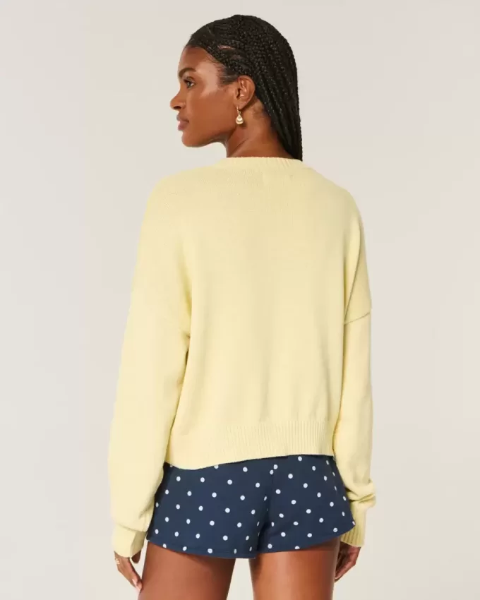 Einfacher Honolulu Graphic Crew Sweater Einfacher Honolulu Graphic Crew Sweater