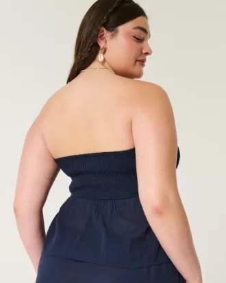 Einfaches Babydoll-Oberteil im Häkelstil