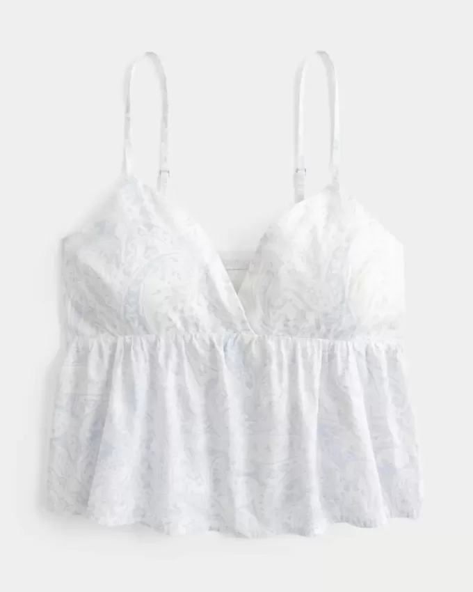 Einfaches Babydoll-Oberteil mit Paisleymuster Einfaches Babydoll-Oberteil mit Paisleymuster
