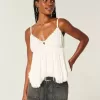 Einfaches Babydoll-Top mit Nieten Einfaches Babydoll-Top mit Nieten