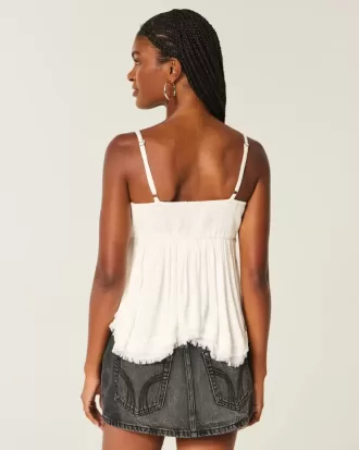 Einfaches Babydoll-Top mit Nieten