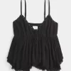 Einfaches Babydoll-Top mit Nieten Einfaches Babydoll-Top mit Nieten