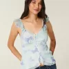 Einfaches Chiffon-Babydoll-Top Einfaches Chiffon-Babydoll-Top