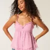 Einfaches Chiffon-Babydoll-Top Einfaches Chiffon-Babydoll-Top