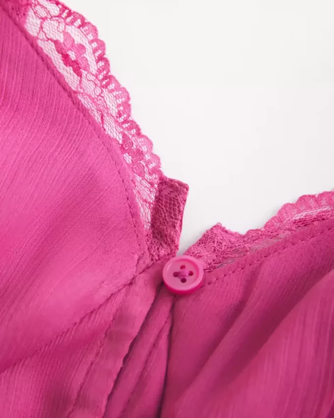 Einfaches Chiffon-Babydoll-Top Einfaches Chiffon-Babydoll-Top