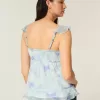 Einfaches Chiffon-Babydoll-Top Einfaches Chiffon-Babydoll-Top