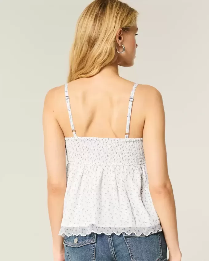 Einfaches Chiffon-Babydoll-Top Einfaches Chiffon-Babydoll-Top
