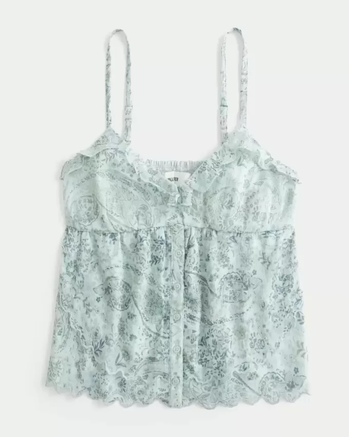 Einfaches Chiffon-Babydoll-Top Einfaches Chiffon-Babydoll-Top