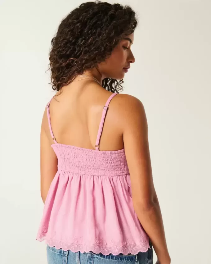 Einfaches Chiffon-Babydoll-Top Einfaches Chiffon-Babydoll-Top