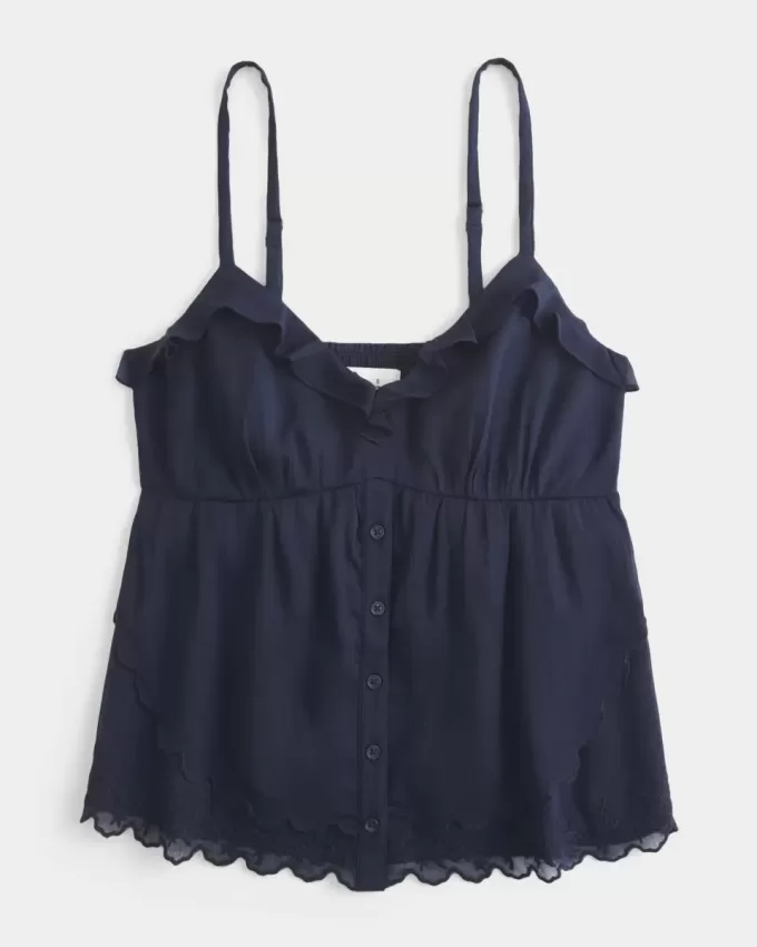 Einfaches Chiffon-Babydoll-Top Einfaches Chiffon-Babydoll-Top