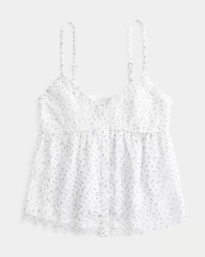 Einfaches Chiffon-Babydoll-Top Einfaches Chiffon-Babydoll-Top