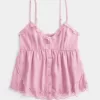 Einfaches Chiffon-Babydoll-Top Einfaches Chiffon-Babydoll-Top