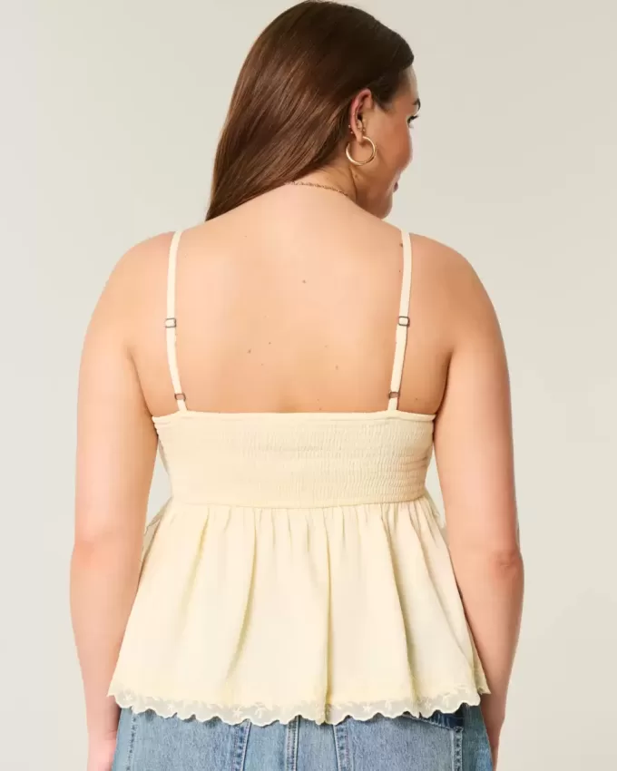 Einfaches Chiffon-Babydoll-Top Einfaches Chiffon-Babydoll-Top