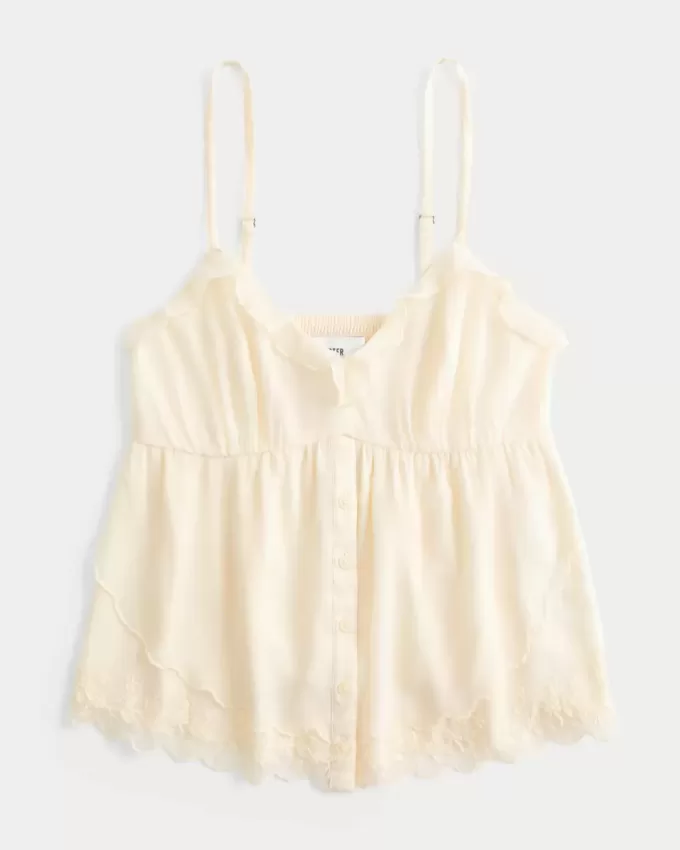 Einfaches Chiffon-Babydoll-Top Einfaches Chiffon-Babydoll-Top